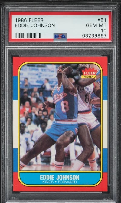 1986 Fleer Basketball Eddie John