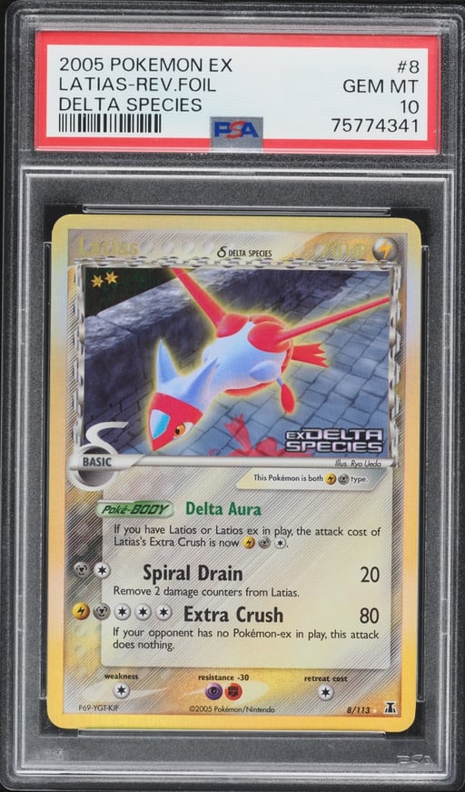 2005 Pokemon EX Delta Species Reverse Holo Latias #8 PSA 10 GEM MINT