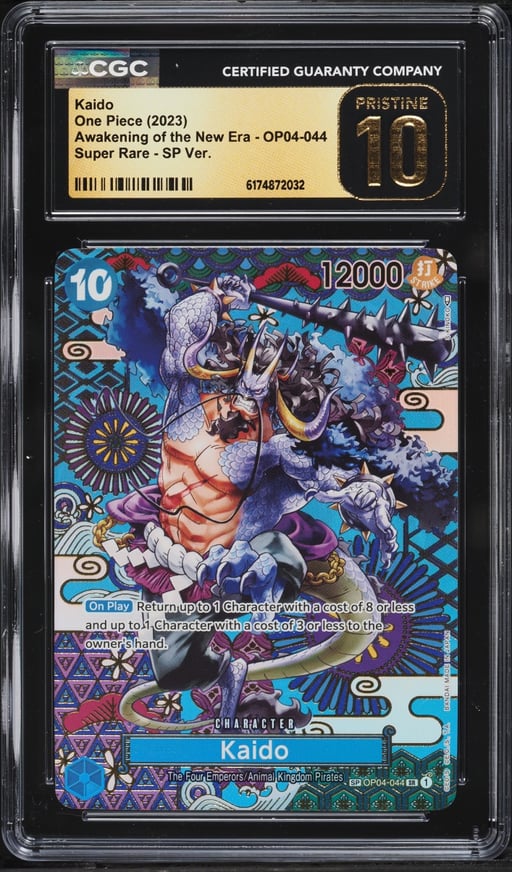 2023 One Piece Awakening Of The New Era SR Special Art Kaido #OP04-044 CGC 10 PRISTINE