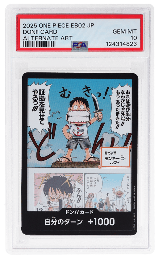 2025 One Piece Extra Booster Anime 25th Collection Japanese Alternate Art Don Card PSA 10