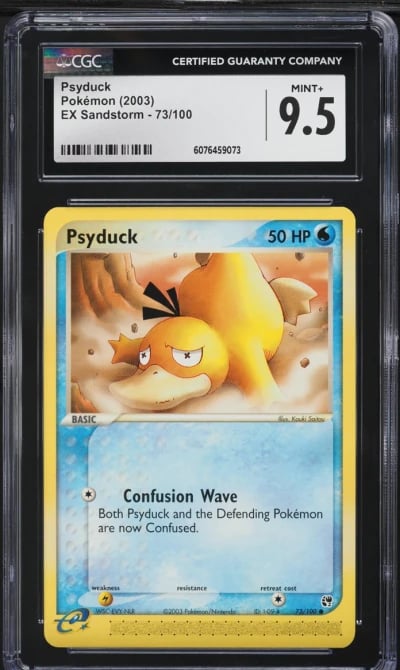 2003 Pokemon EX Sandstorm Psyduck #73 CGC 9.5 MINT+