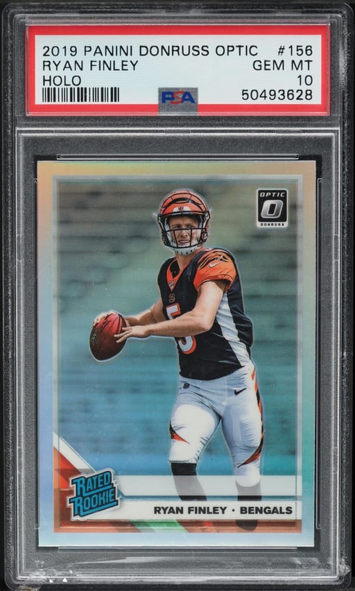 2019 Donruss Optic Holo Ryan Finley ROOKIE #156 PSA 10 GEM MINT