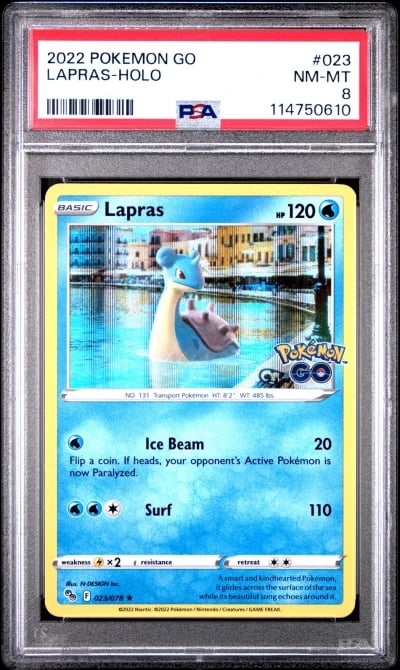 2022 POKEMON GO #023 LAPRAS-HOLO