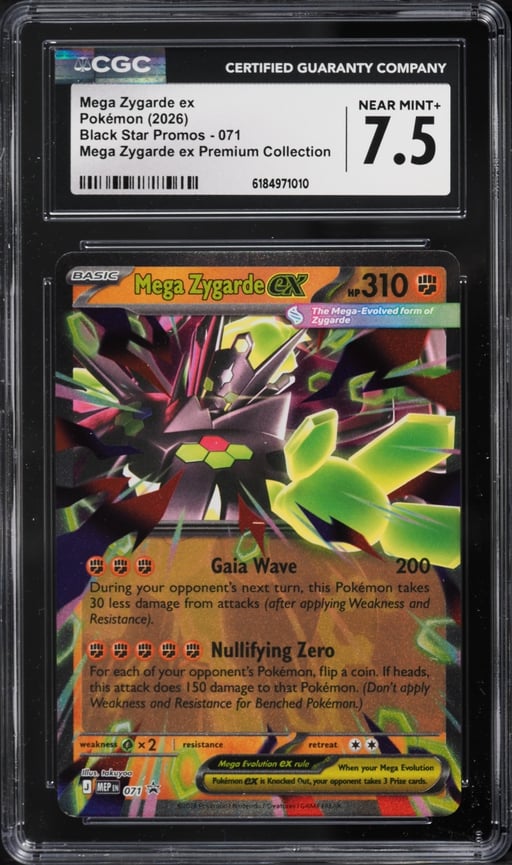 2026 Pokemon Mega Evolution Promo Mega Zygarde ex #071 CGC 8 NM-MT