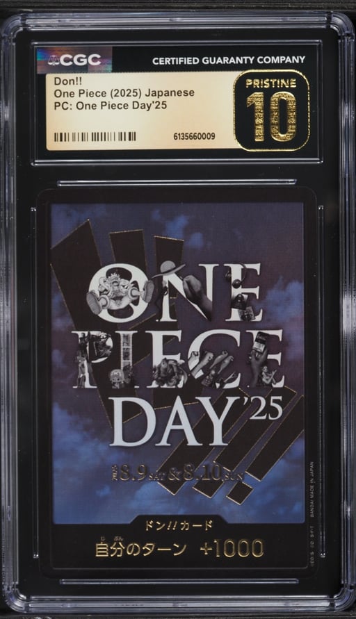 2025 One Piece Japanese Premium Collection Day '25 Don!! CGC 10 PRISTINE
