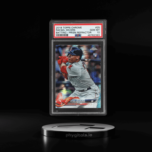 2018 Topps Chrome Prism Refractor Rafael Devers #25 PSA 10