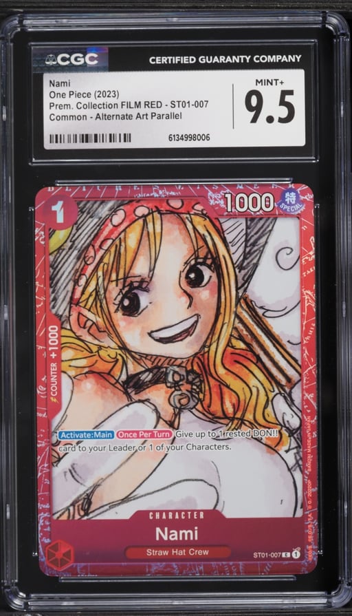 2023 One Piece Premium Collection FILM RED Nami #ST01-007 CGC 9.5 MINT+