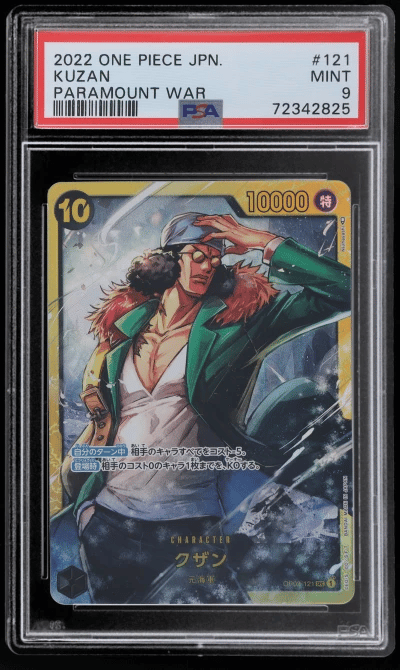 2022 One Piece Japanese Decisive Battle Paramount War Kuzan #OP02121 PSA 9