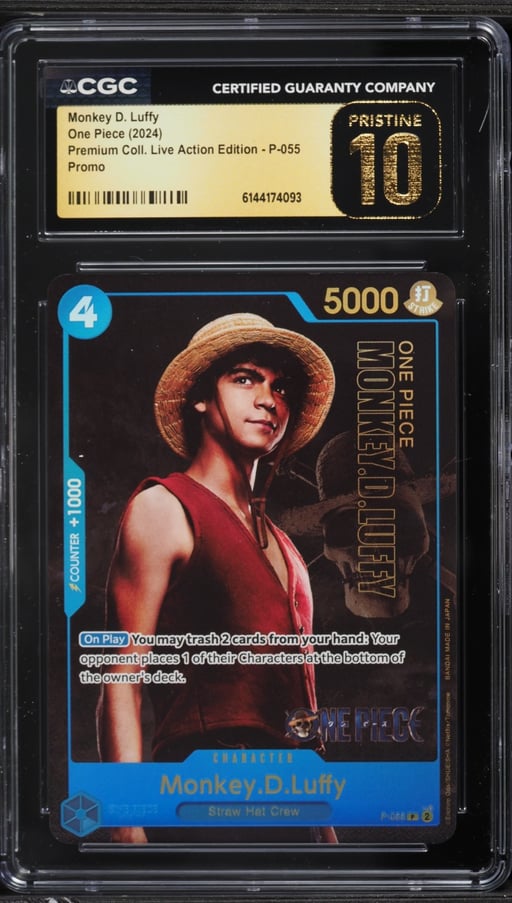 2024 One Piece Promo Premium Collection Live Action Edition Alt Art Monkey D. Luffy CGC 10