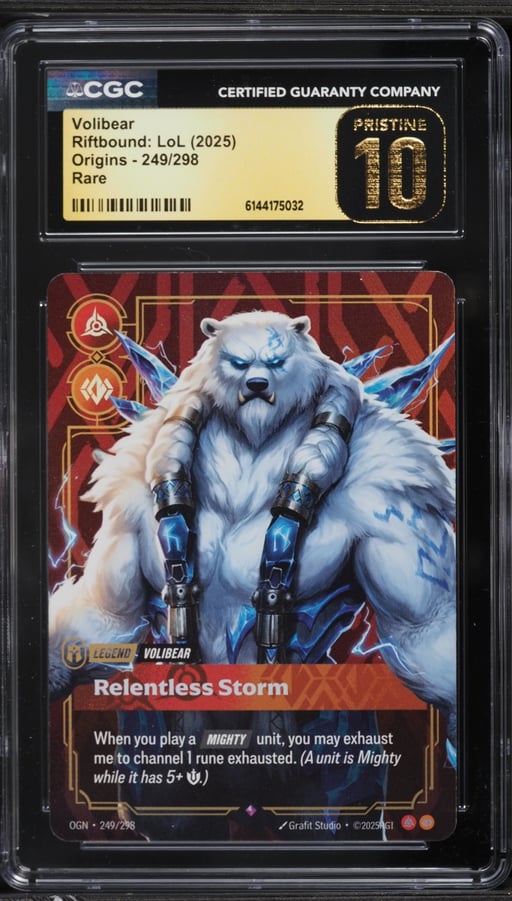 2025 Riftbound: League Of Legends LoL Origins Volibear #249 CGC 10 PRISTINE