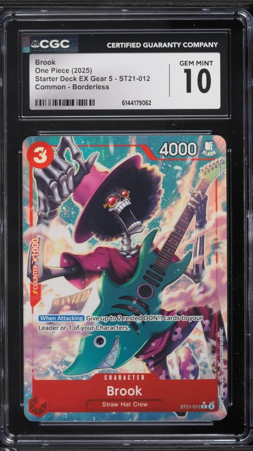 2025 One Piece Starter Deck EX Gear 5 Alt Art Brook #ST21-012 CGC 10 GEM MINT