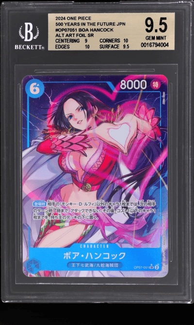 2024 One Piece 500 Years In the Future Japanese Alternate Art Boa Hancock #OP07051 BGS 9.5