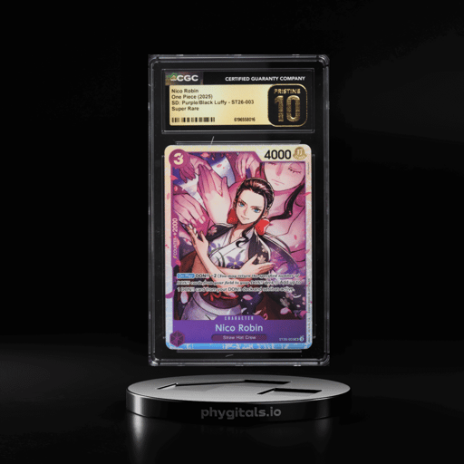 2025 One Piece Starter Deck Purple Black Luffy SR Nico Robin #ST26-003 CGC 10 PRISTINE