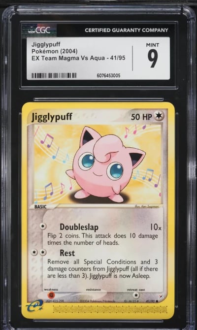 2004 Pokemon EX Team Magma Vs Aqua Jigglypuff #41 CGC 9 MINT