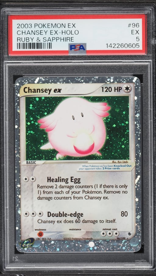 2003 Pokemon EX Ruby & Sapphire Holo Chansey EX #96 PSA 5 EX