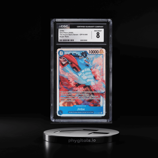 2026 One Piece The Azure Sea's Seven SR Jinbe #OP14-049 CGC 8 NM-MT