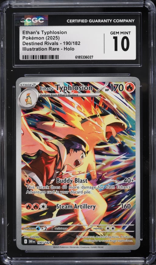 2025 Pokemon Scarlet & Violet Destined Rivals IR Ethan's Typhlosion #190 CGC 10 GEM MINT