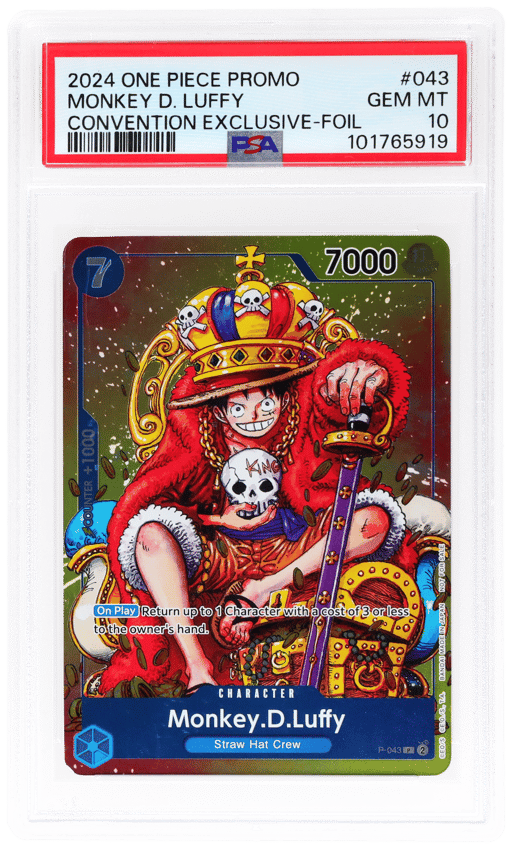 2024 One Piece Promo Convention Exclusive Foil Monkey D. Luffy #P043 PSA 10