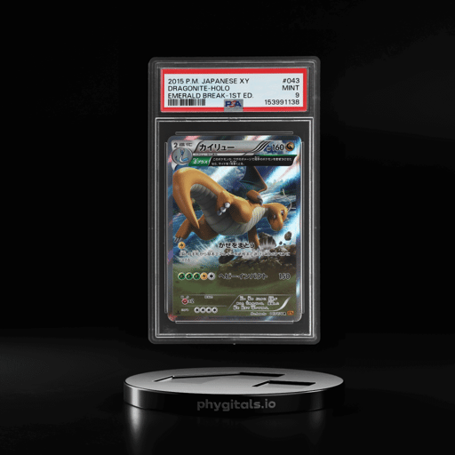 2015 Emerald Break - Xy6 Japanese 1st Edition Holo Dragonite #43 PSA 9
