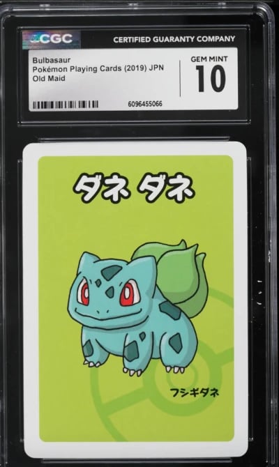 2019 Pokemon Japanese Playing Cards Old Maid Bulbasaur CGC 10 GEM MINT