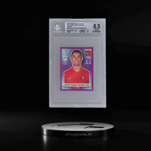2022 Panini World Cup Stickers United States Purple Cristiano Ronaldo #POR18 BGS 8.5