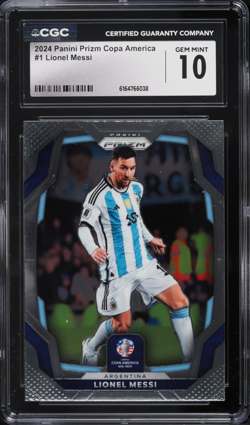 2024 Panini Prizm Copa America Lionel Messi #1 CGC 10 GEM MINT