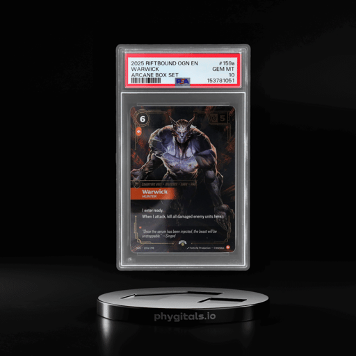 2025 Riftbound League of Legends Origins Arcane Box Set Warwick #159a PSA 10