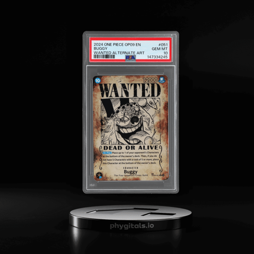 2024 One Piece Emperors In New World Wanted Alternate Art Buggy #OP09051 PSA 10