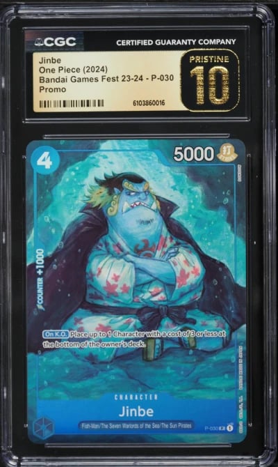 2024 One Piece Bandai Games Fest '23 Jinbe #P-030 CGC 10 PRISTINE
