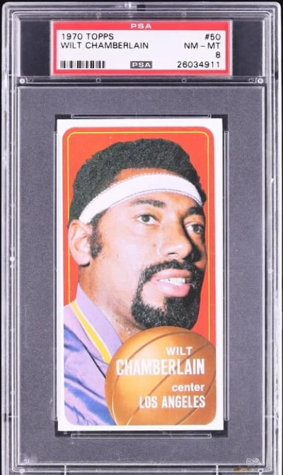 1970 Topps Basketball Wilt Chamb