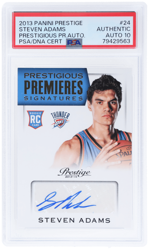 2013 Panini Prestige Prestigious Premieres Signatures Steven Adams #24 PSA Auth