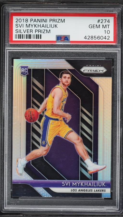 2018 Panini Prizm Silver Svi Mykhailiuk ROOKIE #274 PSA 10 GEM MINT