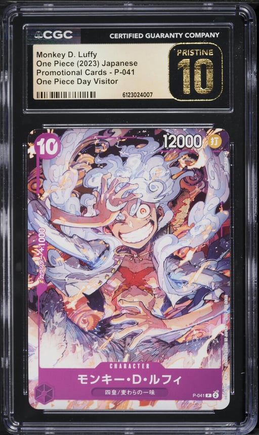 2023 One Piece Japanese Promo Day Visitor Monkey D. Luffy #P-041 CGC 10 PRISTINE