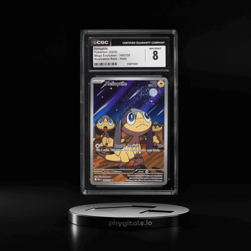 2025 Pokemon Mega Evolution IR Helioptile #143 CGC 8 NM-MT