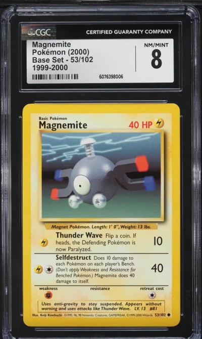 2000 Pokemon Base Set Magnemite 