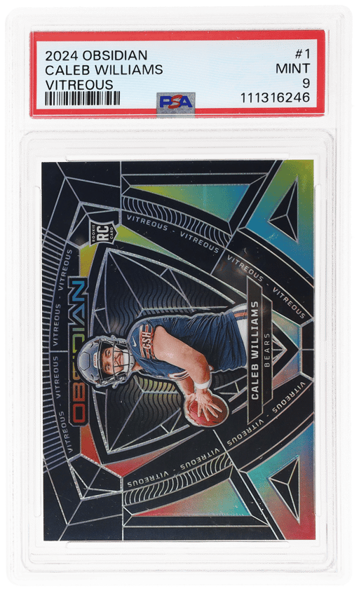 2024 Panini Obsidian Vitreous Caleb Williams #1 PSA 9