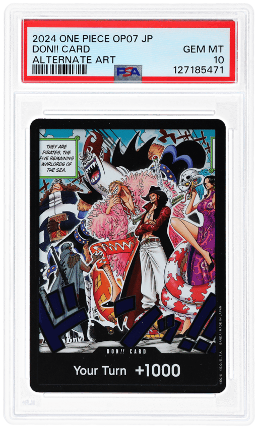 2024 One Piece Japanese 500 Years In the Future Alternate Art Don Card PSA 10