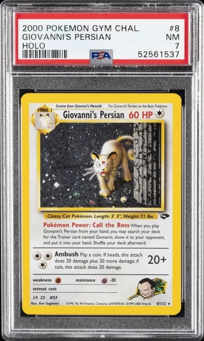 2000 POKEMON GYM CHALLENGE HOLO 