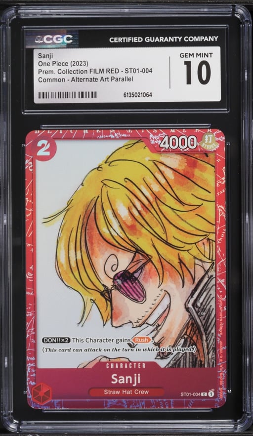 2023 One Piece Premium Collection FILM RED Sanji #ST01-004 CGC 10 GEM MINT