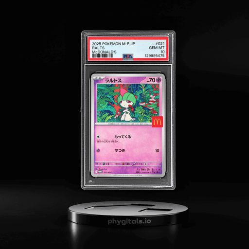 2025 Pokemon Mega Evolution Mcdonald's Promo Japanese Ralts #021 PSA 10