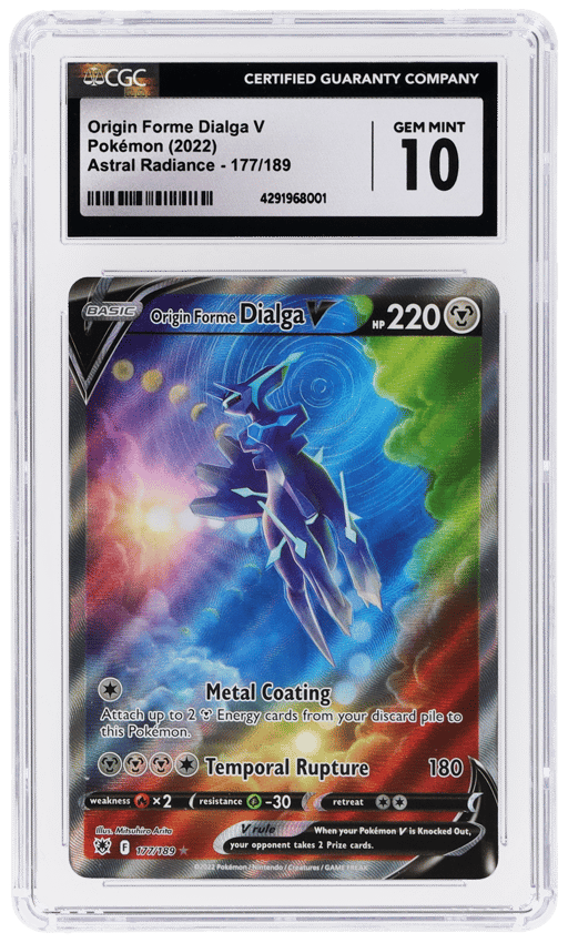 2022 Pokemon Sword and Shield Astral Radiance Origin Forme Dialga V #177 CGC 10