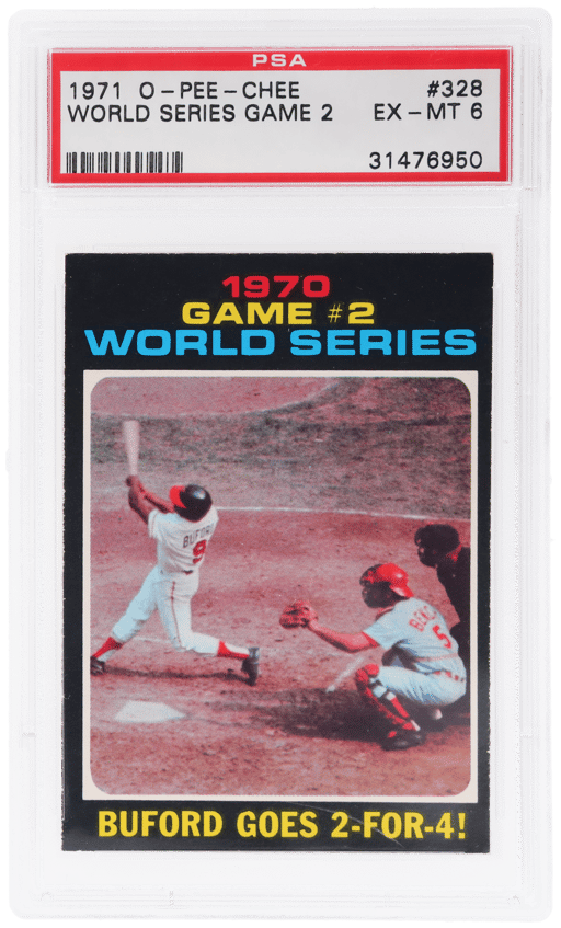 1971 O-Pee-Chee World Series Game 2 Don Buford #328 PSA 6
