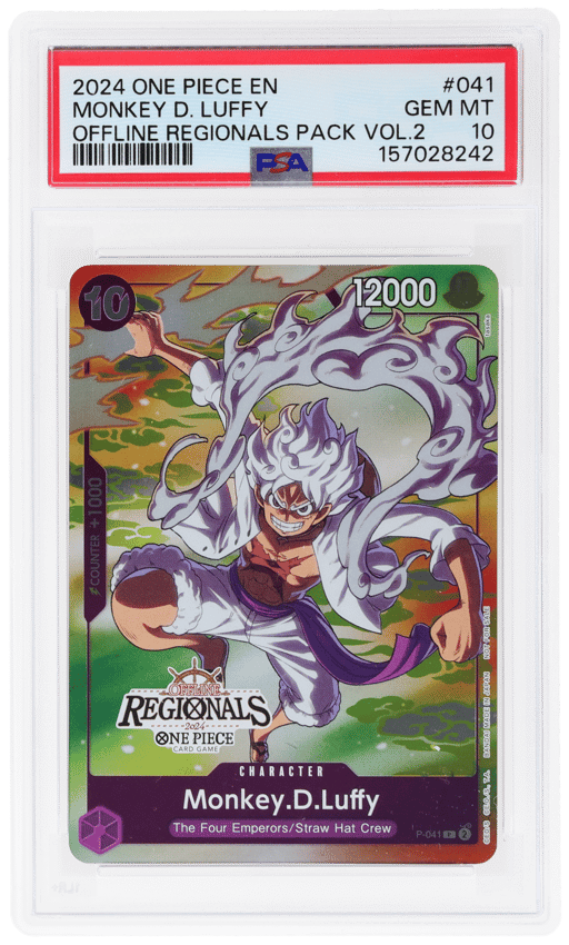 2024 One Piece Promo Offline Regionals Pack Volume 2 Monkey D. Luffy #P-041 PSA 10