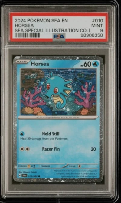 2024 POKEMON SFA EN-SHROUDED FABLE #010 HORSEA PSA 9