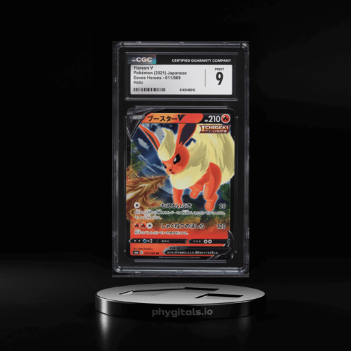 2021 Pokemon Japanese Sword & Shield Eevee Heroes Alt Art Flareon V #11 CGC 9 MINT
