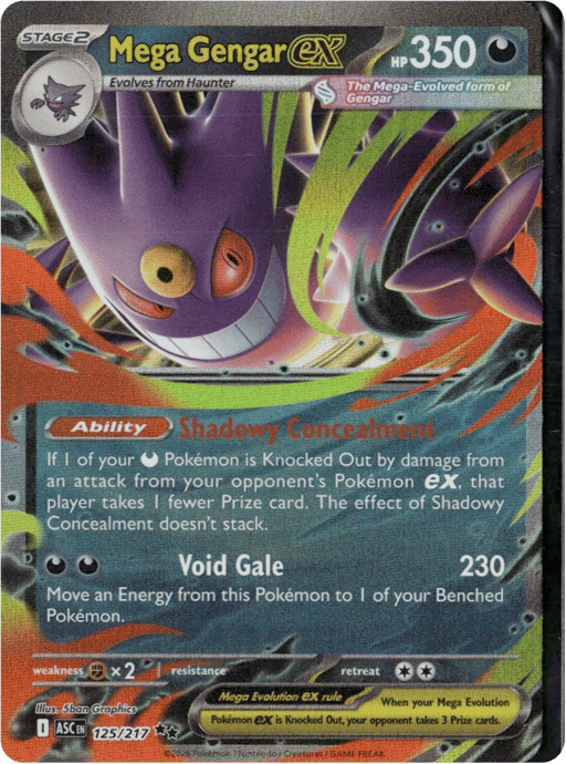 2026 Mega Gengar ex #125 Ascended Heroes