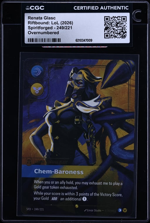 2026 Riftbound: LoL Spiritforged Renata Glasc #249 CGC AUTH