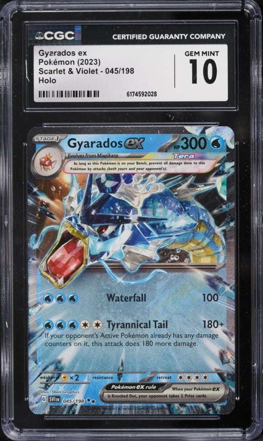 2023 Pokemon Scarlet & Violet Holo Gyarados Ex #45 CGC 10 GEM MINT