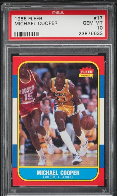 1986 Fleer Basketball Michael Co