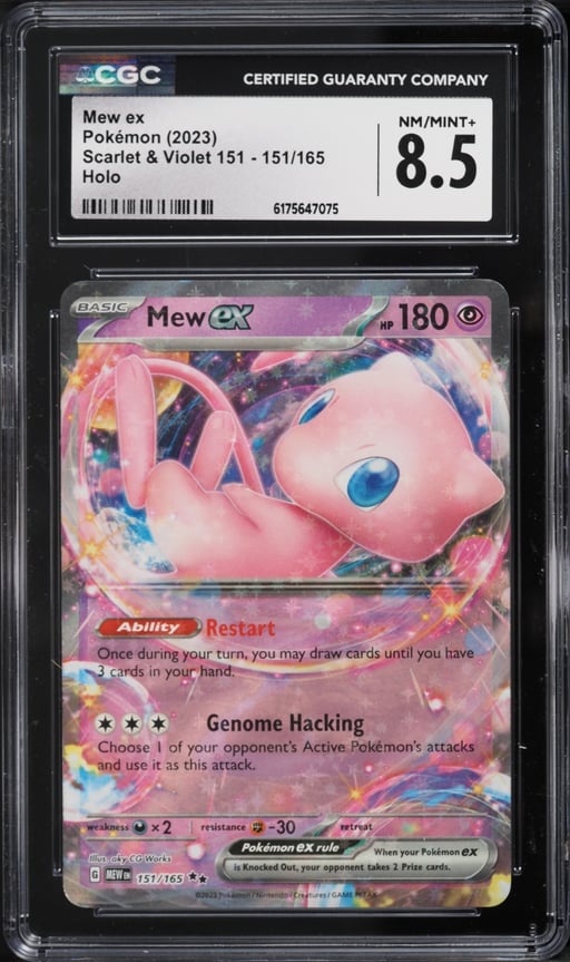 2023 Pokemon Scarlet & Violet 151 Holo Mew Ex #151 CGC 8.5 NM-MT+